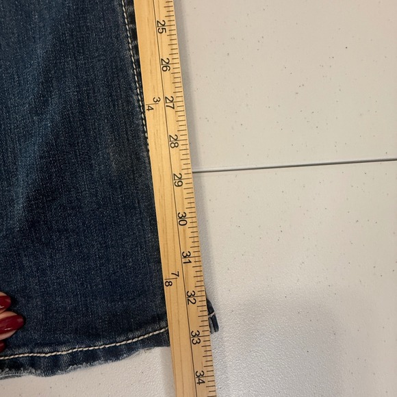 Miss Me Peace Sign Embellished Bootcut Jeans Size 27 JP5356B - Picture 11 of 14